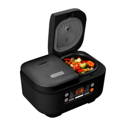 Mijoteuse MultiMeal Multicuiseur double cuve Fitcooker, noire