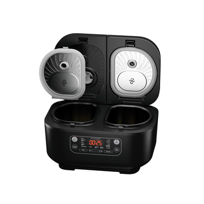 MultiMeal Multicooker Dual-Bowl Fitcooker, Slowcooker, Zwart